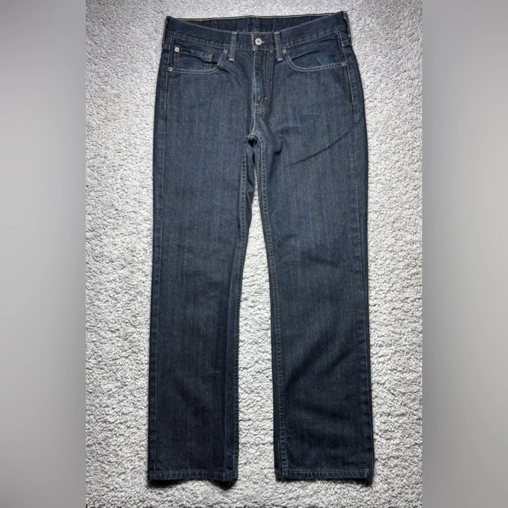 Levi's Jeans Mens 32 x 30 514 Dark Wash Straight Classic Cotton Denim Everyday
